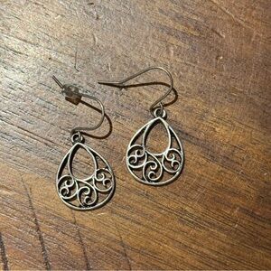 Elegant Silver Teardrop Earrings